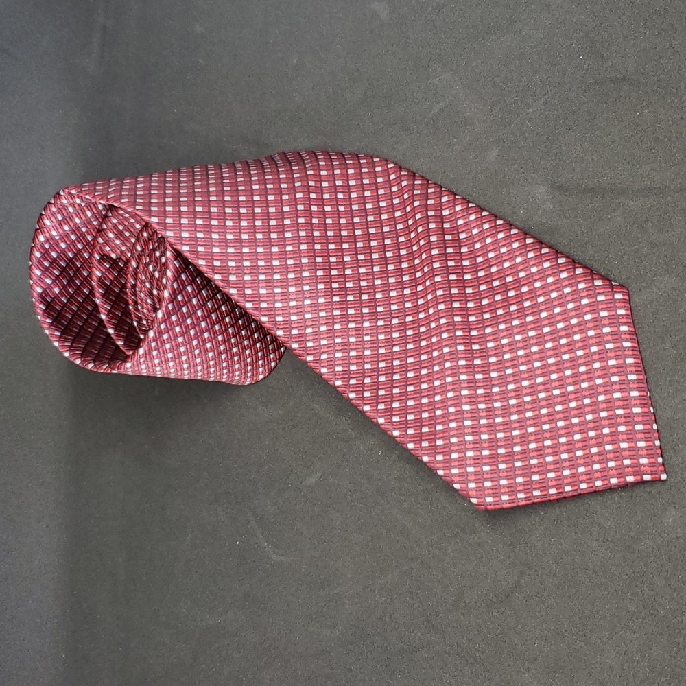 Black boss red tie